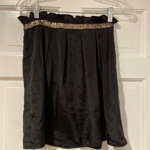 Kimchi Blue Urban Outfitters Black Mini Skirt Size 2 Gold Beaded Waist